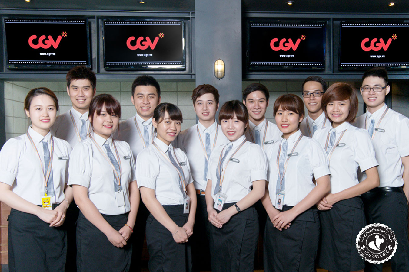 Đồng phục sơ mi rạp chiếu phim CGV
