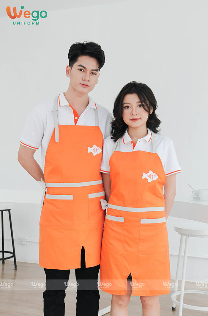 Mẫu tạp dề nhân viên tiệm bánh đẹp thời trang