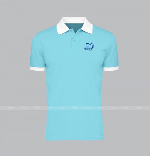 ao-thun-phong-dong-phuc-HH03001-truoc polo đồng phục xanh thiên thanh