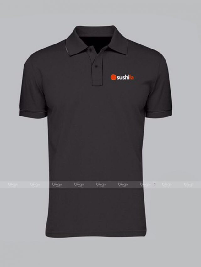 áo thun đồng phục màu đen