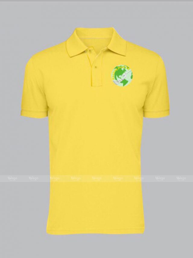 áo phông đồng phục màu vàng