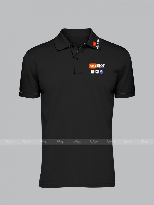 áo phông đồng phục đen