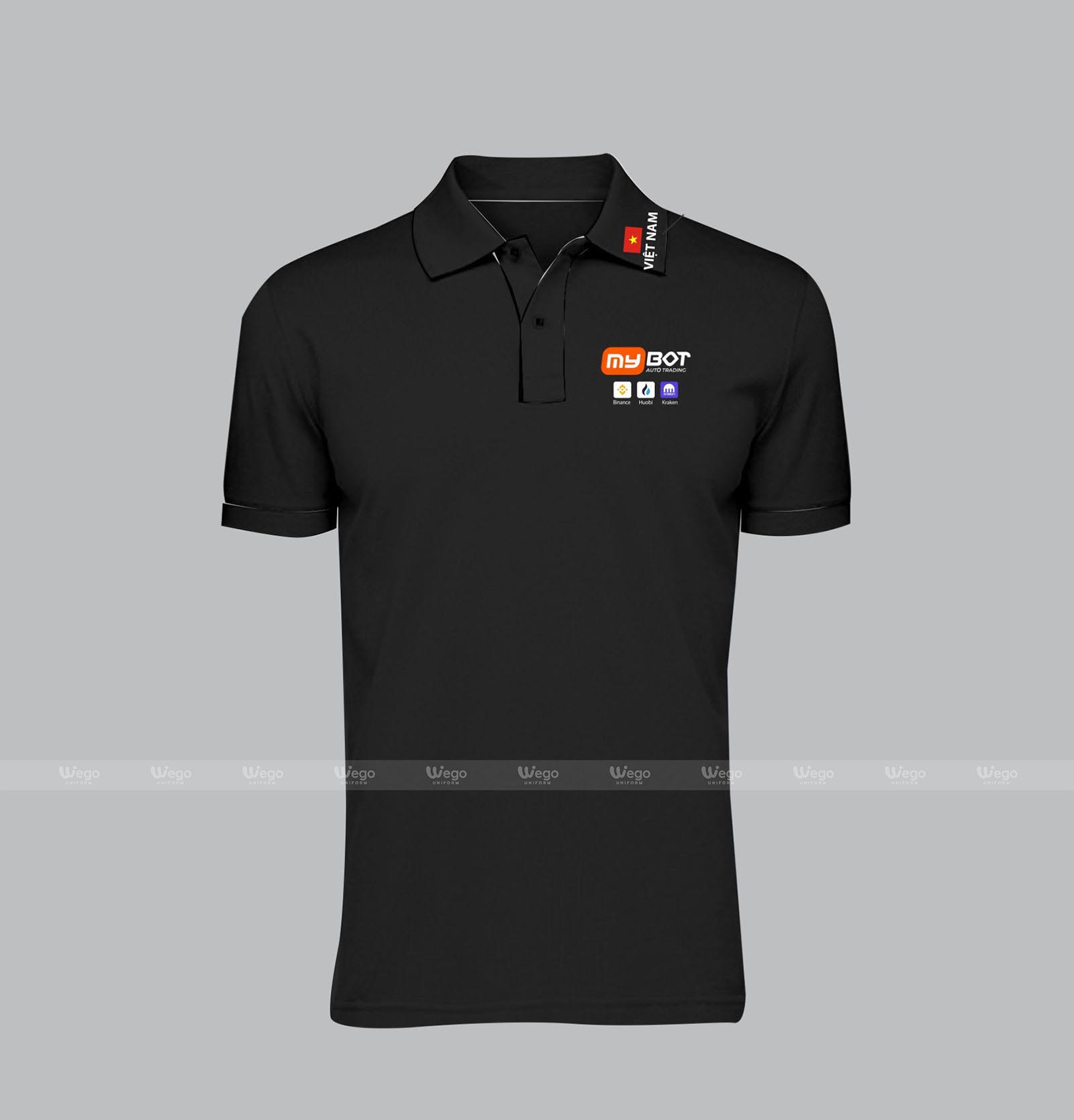 áo phông đồng phục đen