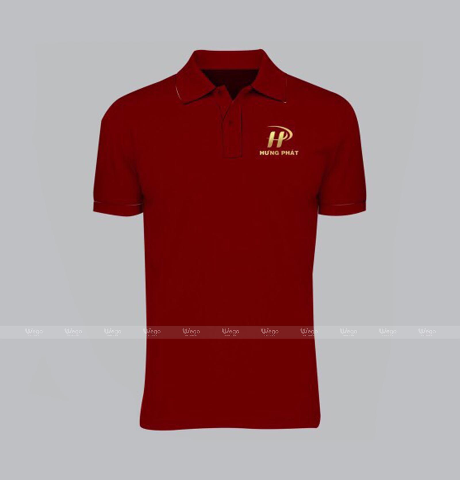 áo polo đồng phục đỏ đô