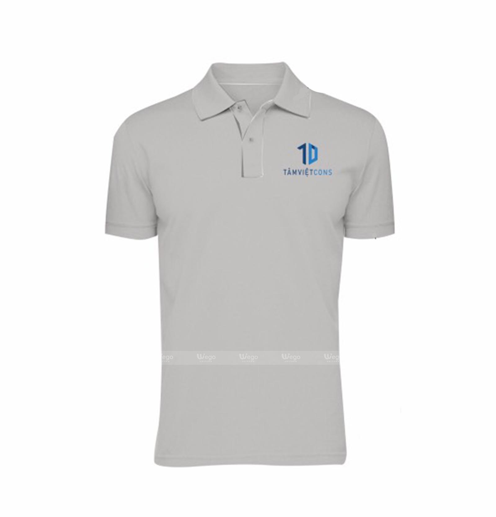 áo phông đồng phục màu xám