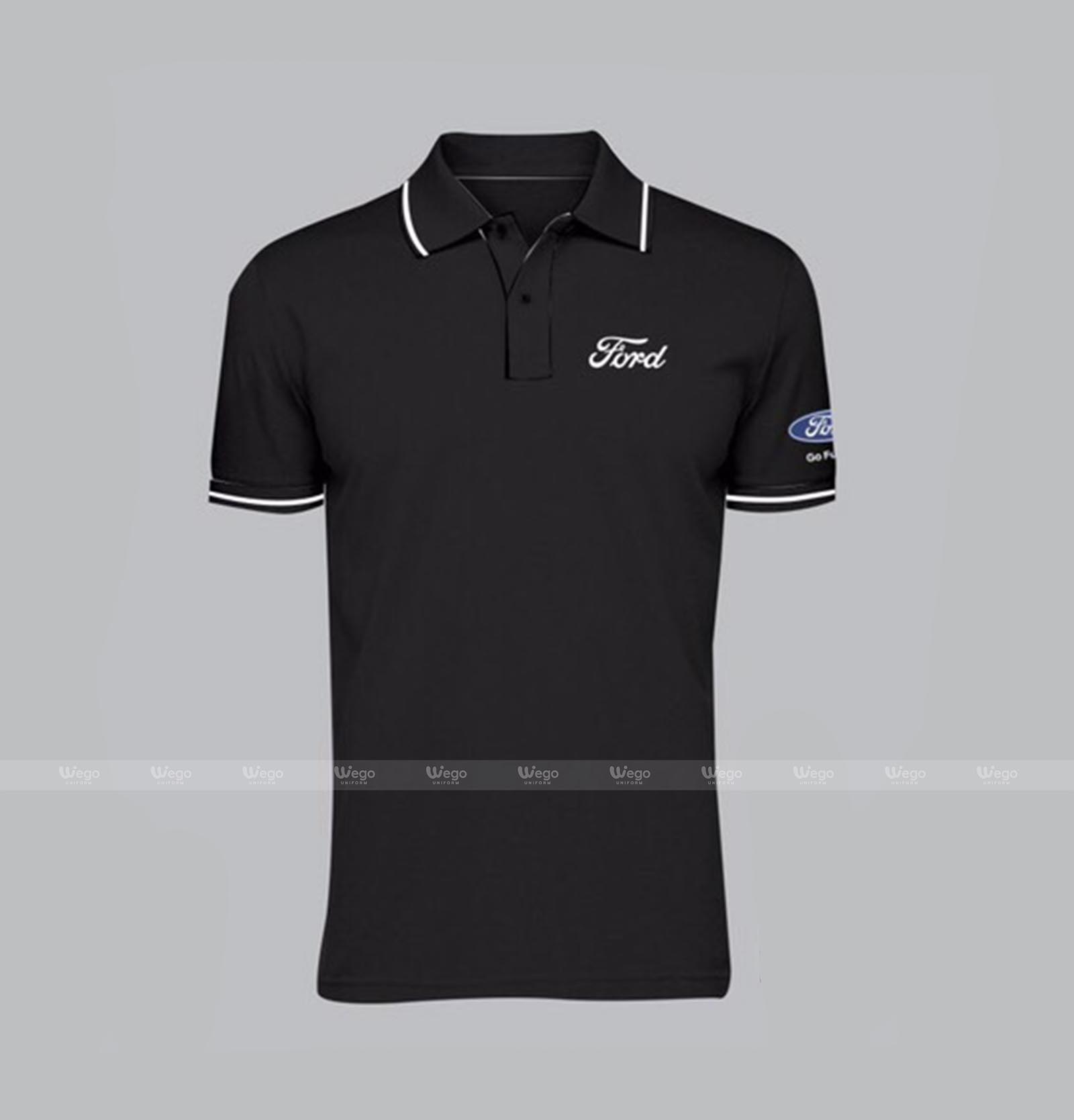 áo phông đồng phục đen Ford