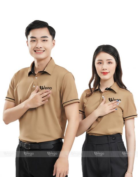 Áo phông đồng phục Subtle Polo màu cacao