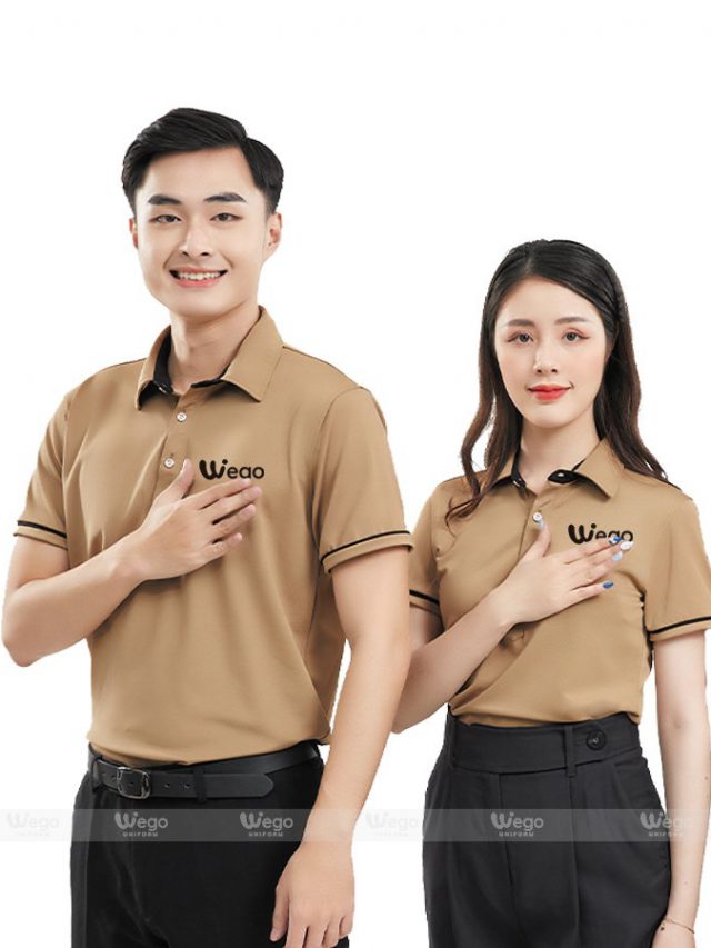 Áo phông đồng phục Subtle Polo màu cacao