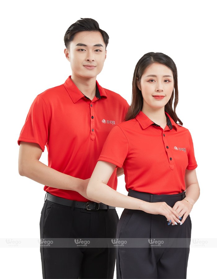 Áo phông đồng phục Subtle Polo màu đỏ
