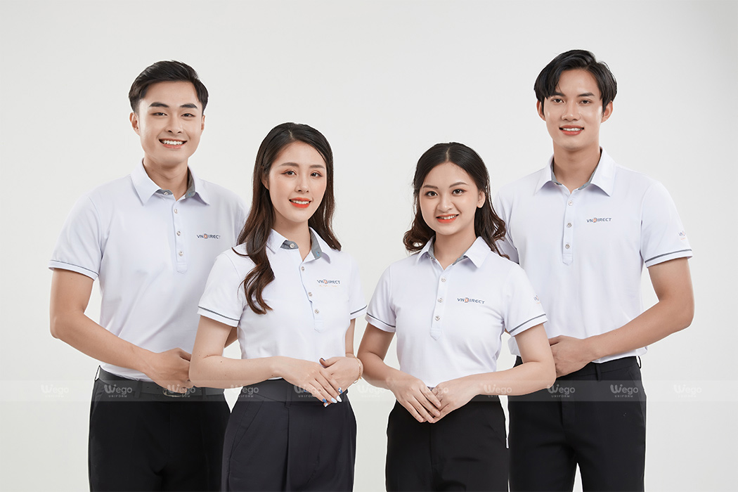 Áo phông đồng phục Subtle Polo màu trắng