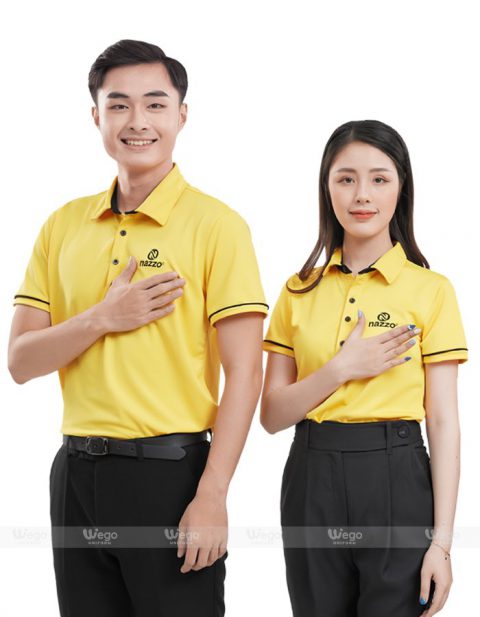 Áo phông đồng phục Subtle Polo màu vàng
