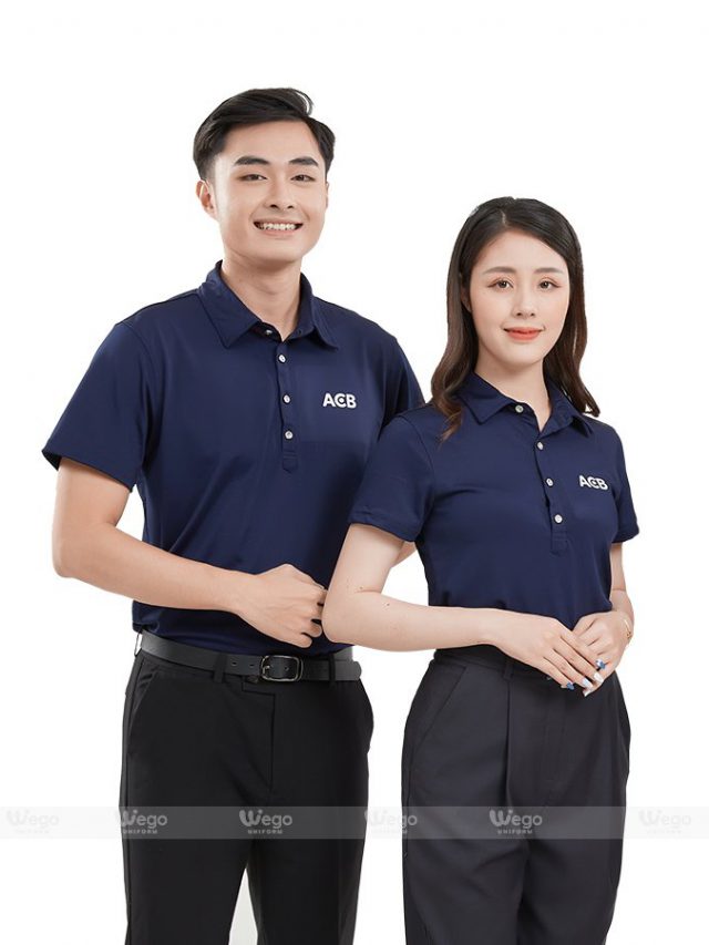 Áo phông đồng phục Subtle Polo màu xanh đen