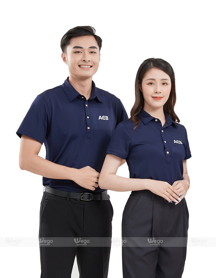 Áo phông đồng phục Subtle Polo màu xanh đen