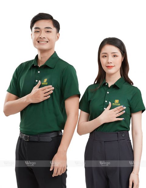 Áo phông đồng phục Subtle Polo màu xanh rêu