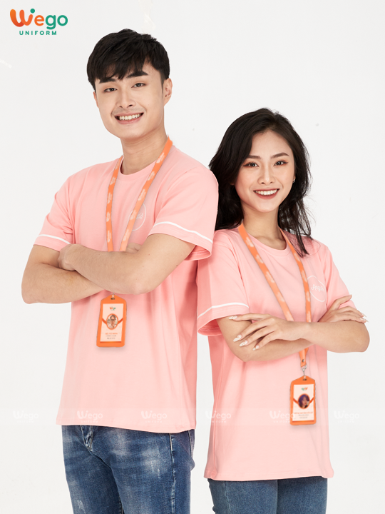 Áo phông đồng phục Dynamic Uniform màu hồng