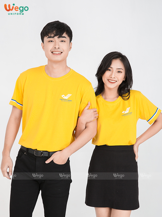 Áo phông đồng phục dynamic uniform màu vàng