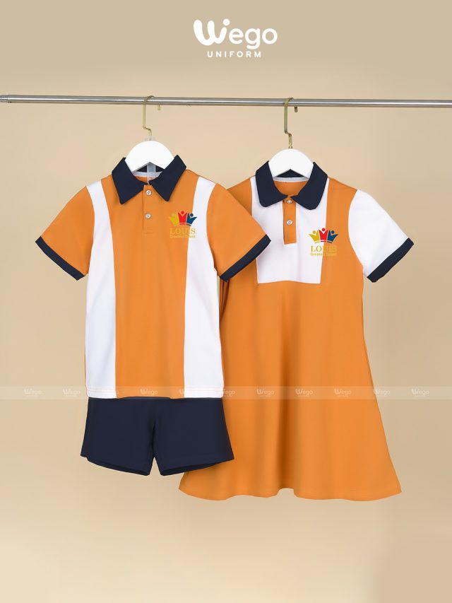 Đồng phục mầm non màu vàng mía