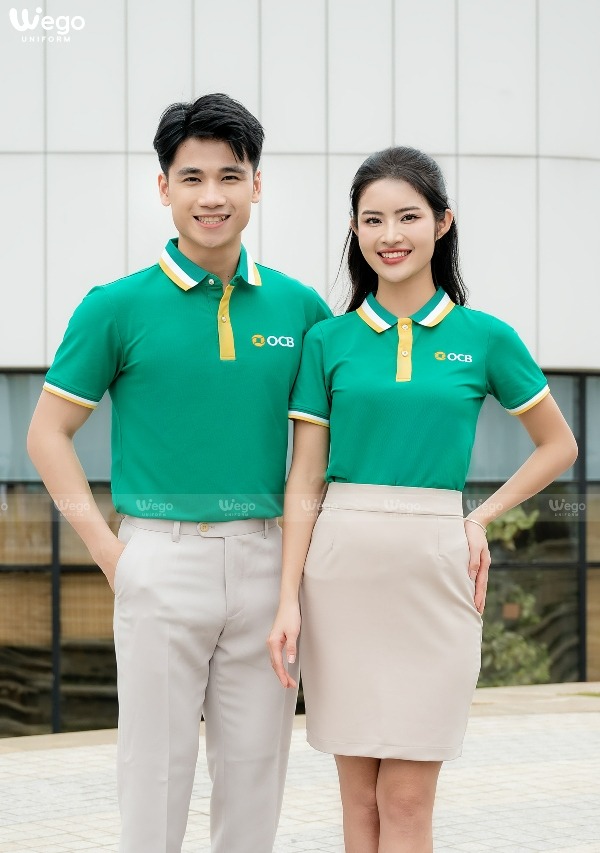 Áo thun phông đồng phục Spring Blooming màu xanh lục bảo