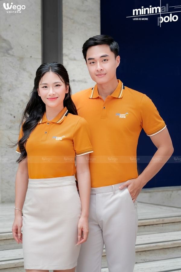 Áo phông thun đồng phục Minimal Polo: Màu vàng mía 03