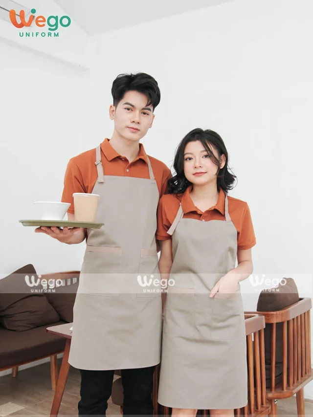 Tạp dề đồng phục nhân viên quán cafe TD002