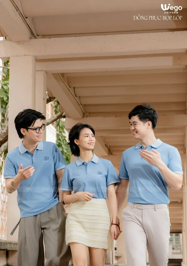 Đồng phục họp lớp màu xanh môn